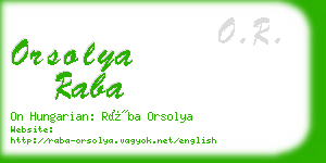 orsolya raba business card